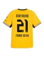 Moške Nogometnih dresov Borussia Dortmund Fabio Silva #21 Domači 2026-27 Kratki rokavi Moške Nogometnih dresov Borussia Dortmund Fabio Silva #21 Domači 2026-27 Kratki rokavi